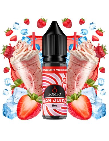 Strawberry Milkshake Ice - Bombo Bar Juice Mini Longfill 5ml