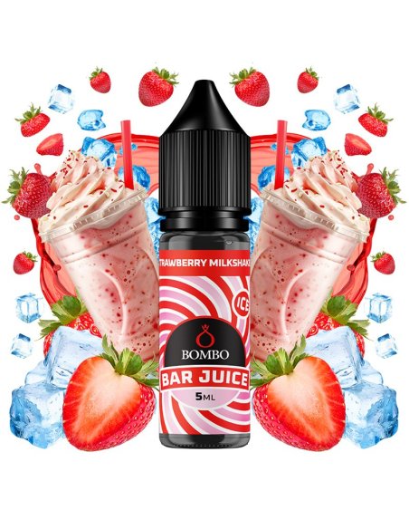 Strawberry Milkshake Ice - Bombo Bar Juice Mini Longfill 5ml