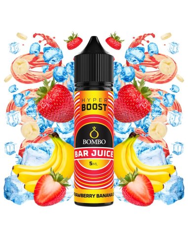 Strawberry Banana Ice - Bombo Bar Juice Hyper Boost Longfill 5ml