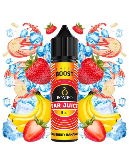 Strawberry Banana Ice - Bombo Bar Juice Hyper Boost Longfill 5ml