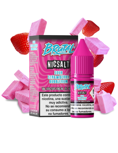 Sour Strawberry Bubblegum - Brutal Salts By Just Juice 10ml