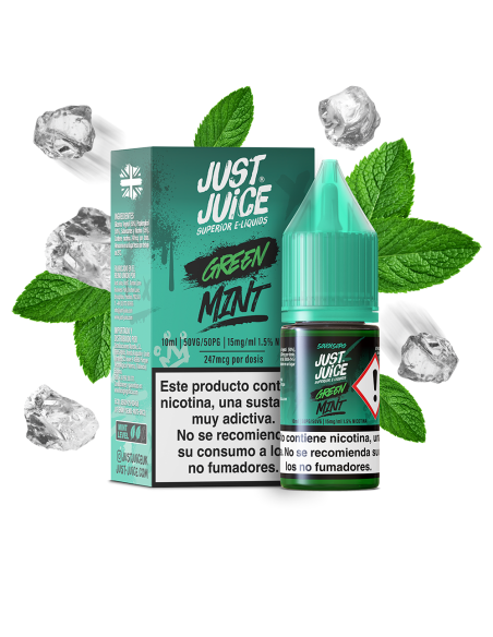 Green - Just Juice Mint Range Salts 10ml