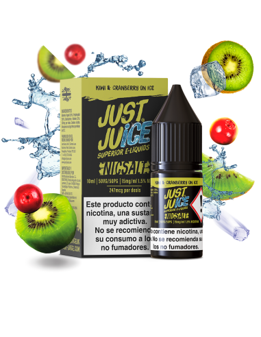 Kiwi & Cranberry On Ice - Just Juice Nic Salts 10ml