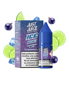 Blackcurrant Lime - Just Juice Ice Nic Salts 10ml