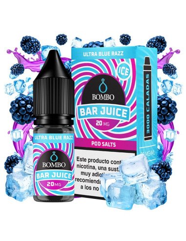 Ultra Blue Razz Ice 10ml - Bombo Bar Juice