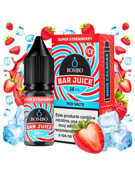 Super Strawberry Ice 10ml - Bombo Bar Juice