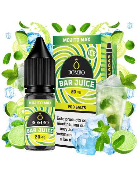 Mojito Max Ice Sales de Nicotina Bombo 10ml – Vapesence.es