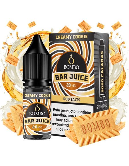 Creamy Cookie Sales de Nicotina Bombo 10ml – Vapesence.es